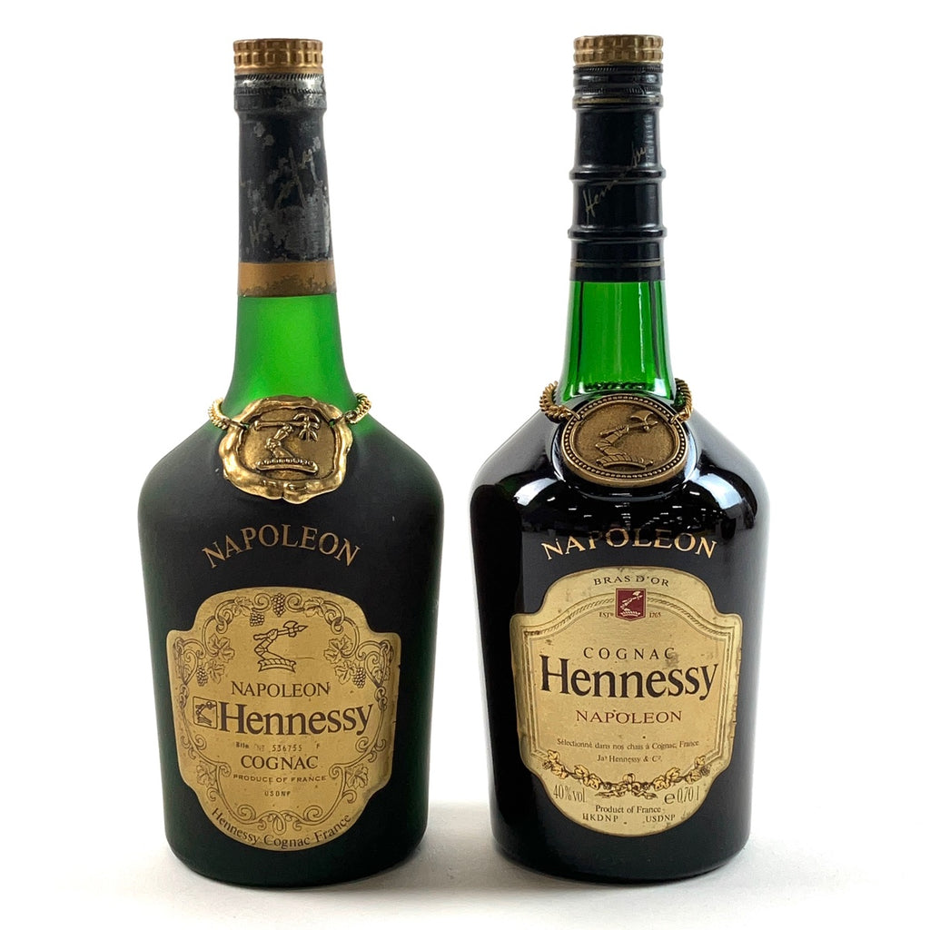 バイセル公式】2本 ヘネシー Hennessy ナポレオン ナポレオン ブラスドール 金ラベル コニャック 700ml ブランデー セット 【古酒】  - バイセルブランシェ