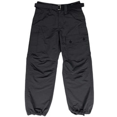 サカイ ベルテッド カーゴパンツ サルエル 23-03142M ボトムス カーゴパンツ ポリエステル ブラック メンズ 【中古】 brapp
