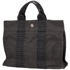エルメス エールライン トート PM ハンドバッグ トートバッグ ナイロンキャンバス グレー レディース 【中古】 brbag