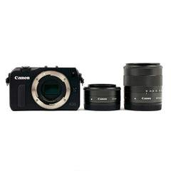 キヤノン Canon EOS M ダブルレンズキット ブラック デジタル ミラーレス 一眼カメラ 【中古】