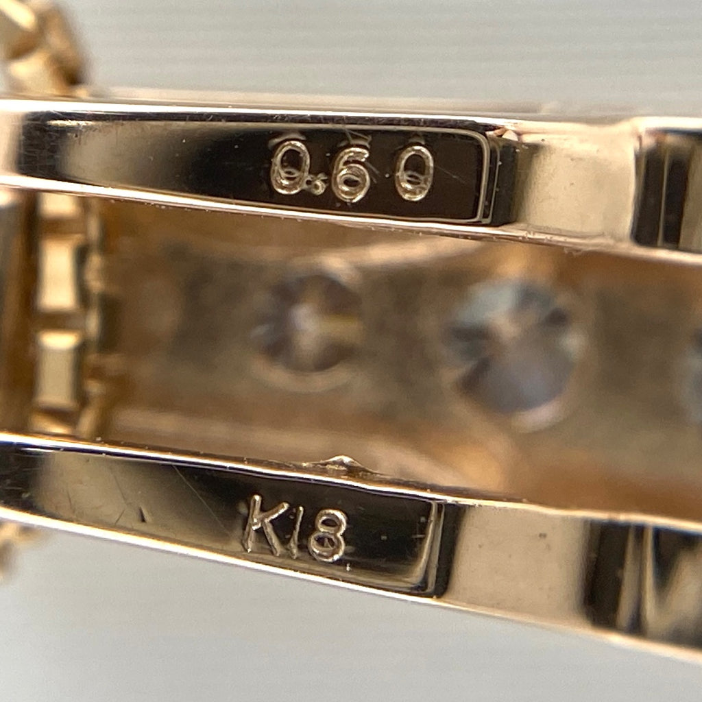 メレダイヤ デザインネックレス PG ピンクゴールド ペンダント ネックレス K18 ダイヤモンド レディース 【中古】 
 ラッピング可
