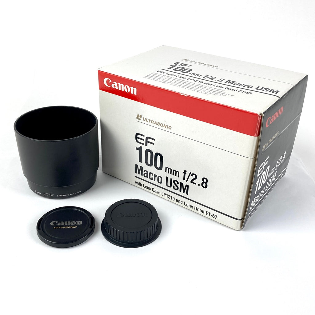 キヤノン Canon EF 100mm F2.8 MACRO USM 一眼カメラ用レンズ（オートフォーカス） 【中古】