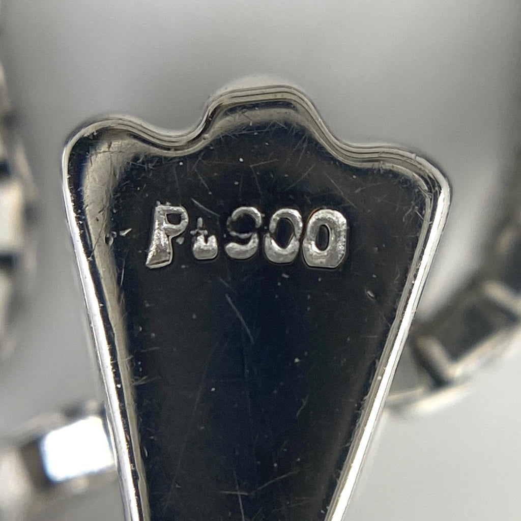 【在庫一掃】 サファイア デザインネックレス プラチナ ペンダント メレダイヤ ダイヤモンド ネックレス Pt900 Pt850 サファイア レディース 【中古】nbjwl