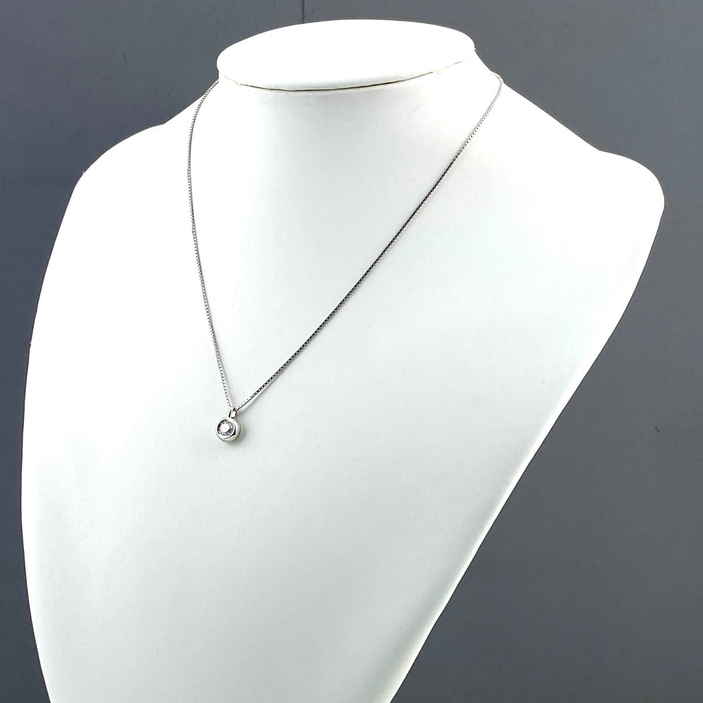 ダイヤモンド デザインネックレス プラチナ ペンダント ネックレス Pt900 Pt850 ダイヤモンド レディース 【中古】nbjwl