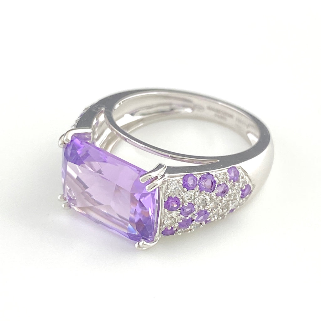 モーブッサン マ プランセスダムール アメジスト リング 10号 レディース 中古 brjwl