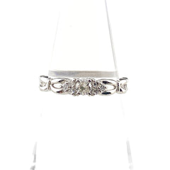 メレダイヤ デザインリング プラチナ 指輪 リング 11.5号 Pt900 ダイヤモンド レディース 【中古】nbjwl