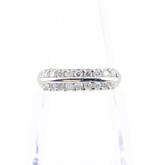 メレダイヤ デザインリング プラチナ 指輪 リング 10号 Pt900 ダイヤモンド レディース 【中古】nbjwl