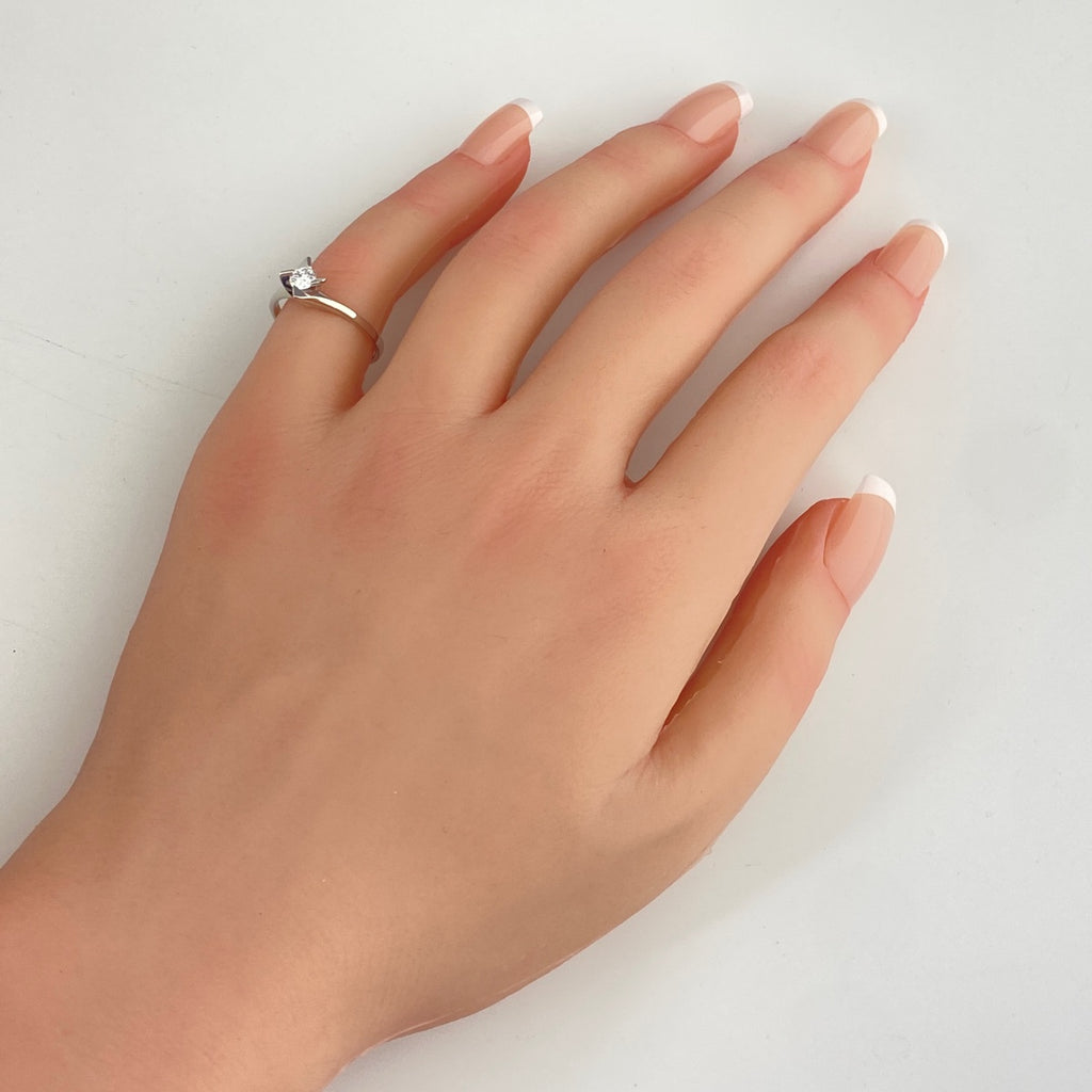 ダイヤモンド デザインリング プラチナ 指輪 リング 9.5号 Pt850 ダイヤモンド レディース 【中古】nbjwl