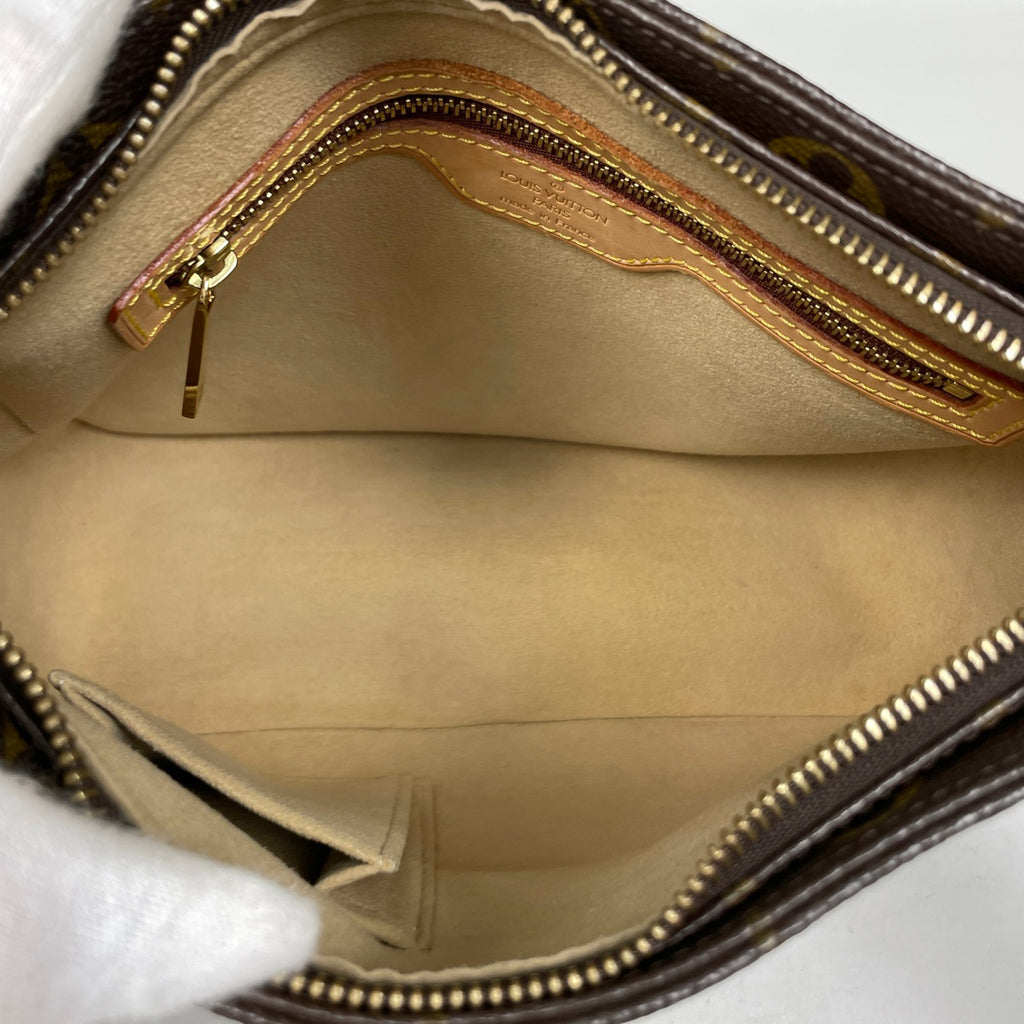 ルイ・ヴィトン ルーピング MM 肩掛け ワンショルダー ショルダーバッグ モノグラム ブラウン M51146 レディース 【中古】brbag
