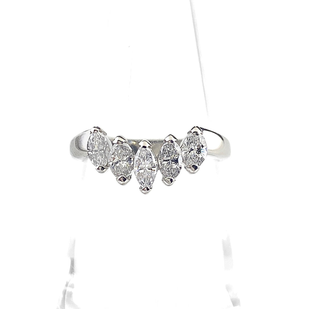 メレダイヤ デザインリング プラチナ 指輪 リング 11.5号 Pt850 ダイヤモンド レディース 【中古】nbjwl