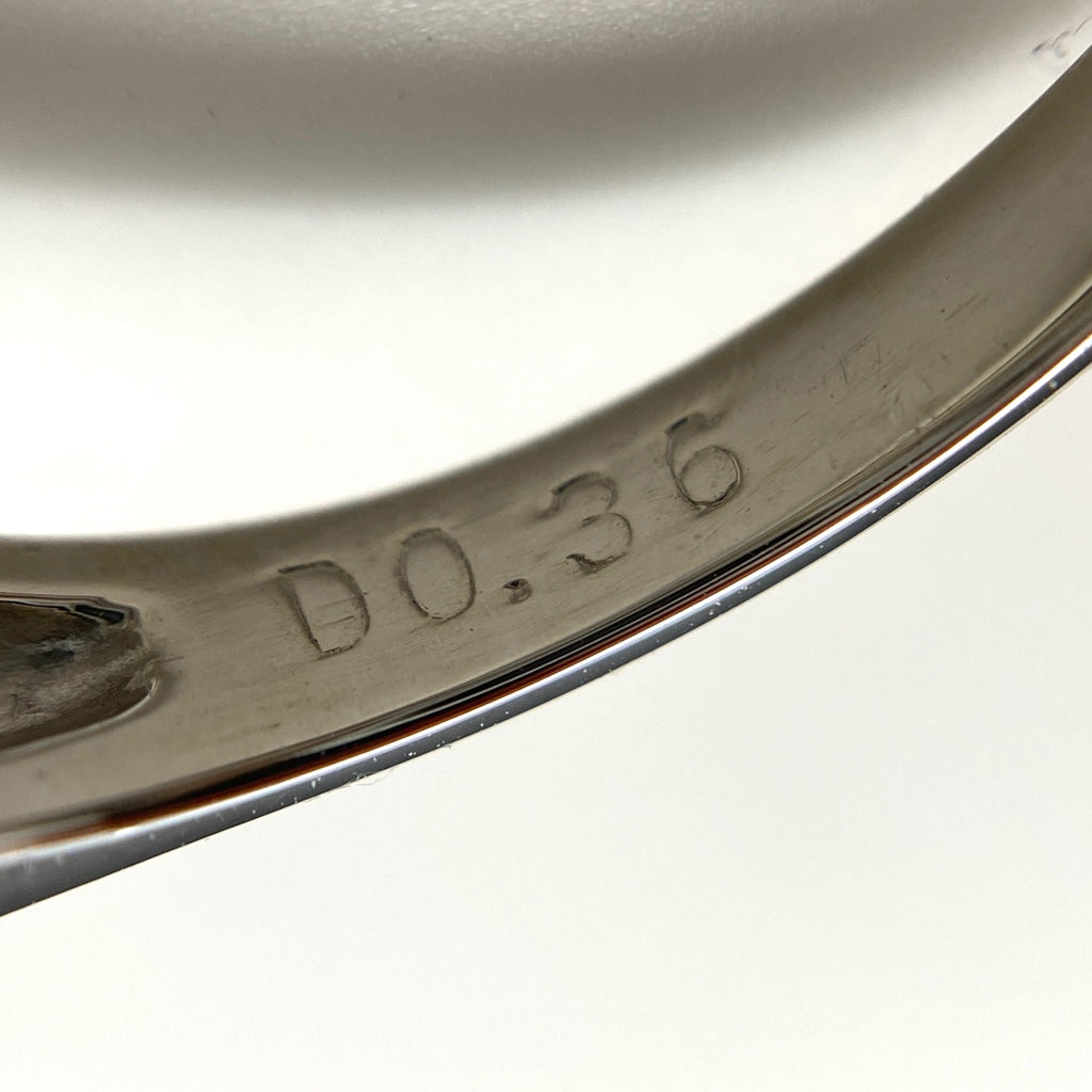 クリソベリルキャッツアイ デザインリング プラチナ 指輪 メレダイヤ リング 12号 Pt900 クリソベリルキャッツアイ ダイヤモンド レディース 【中古】nbjwl