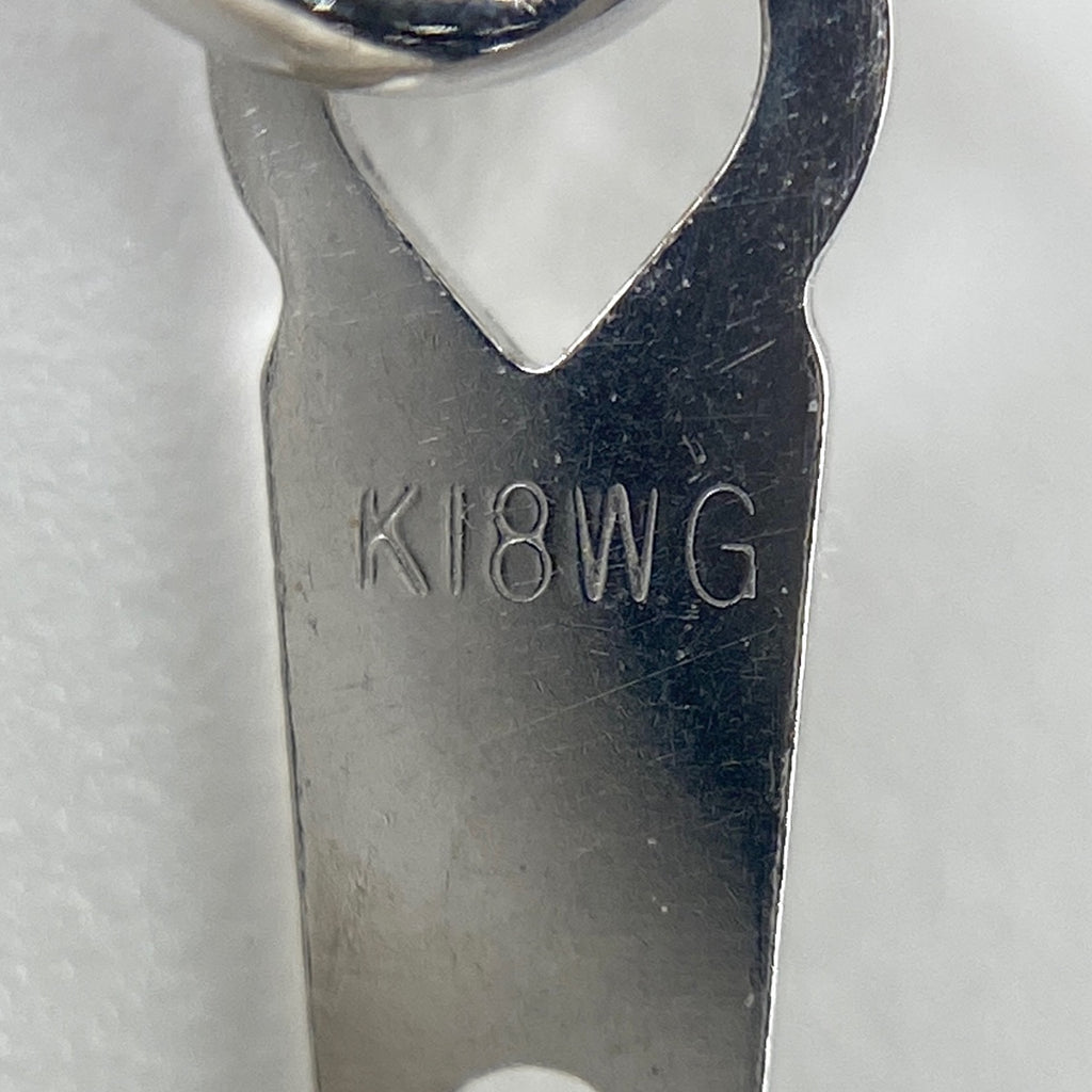 メレダイヤ デザインネックレス WG ホワイトゴールド ペンダント ネックレス K18 WG ダイヤモンド レディース 【中古】 
 ラッピング可