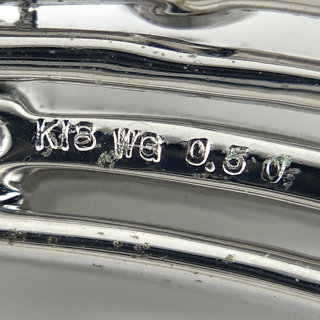メレダイヤ デザインネックレス WG ホワイトゴールド ペンダント ネックレス K18 WG ダイヤモンド レディース 【中古】 
 ラッピング可