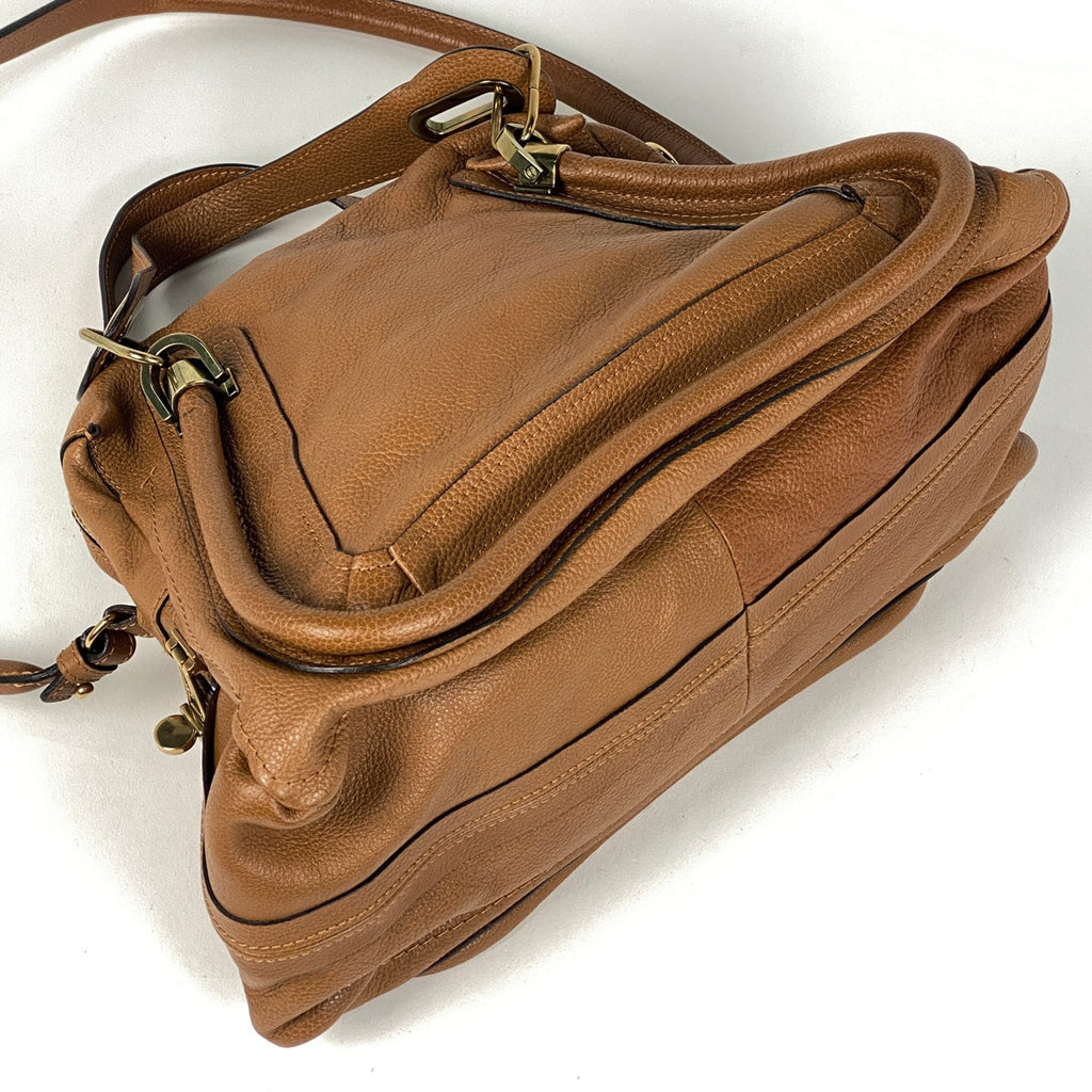 クロエ パラティ ハンドバッグ 2WAY ショルダーバッグ ハンドバッグ レザー ブラウン 8HS891 レディース 【中古】brbag