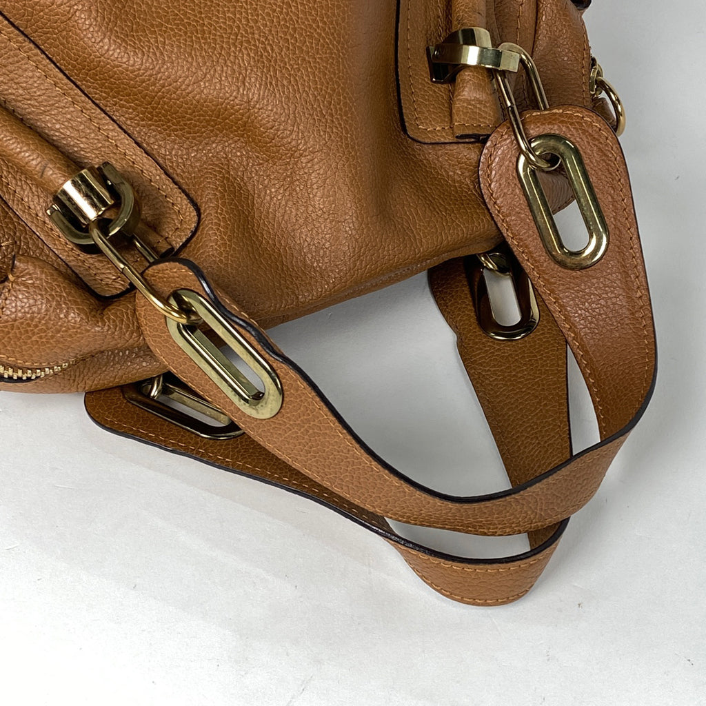 クロエ パラティ ハンドバッグ 2WAY ショルダーバッグ ハンドバッグ レザー ブラウン 8HS891 レディース 【中古】brbag