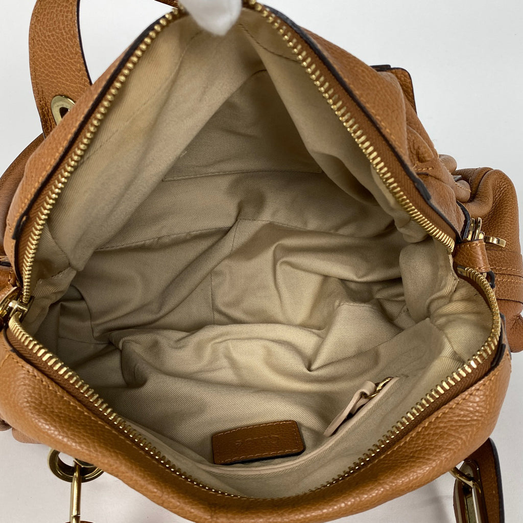 クロエ パラティ ハンドバッグ 2WAY ショルダーバッグ ハンドバッグ レザー ブラウン 8HS891 レディース 【中古】brbag
