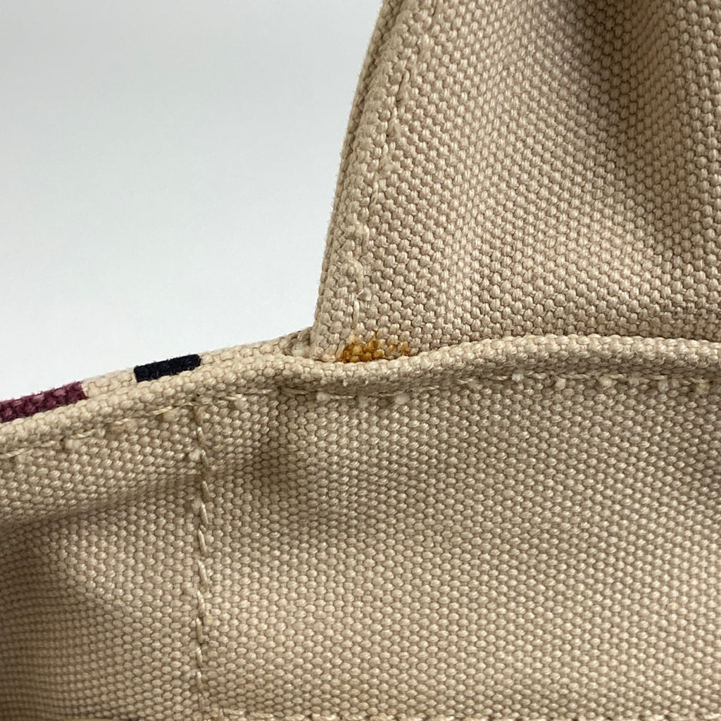 プラダ カナパ トート 手提げ 肩掛け トートバッグ キャンバス ベージュ レディース 【中古】 brbag