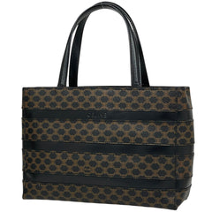セリーヌ CELINE トリオンフ マカダム ハンドバッグレザー ネイビー中古 CELINE - 極 美品 CELINE セリーヌ ヴィンテージ マカダム