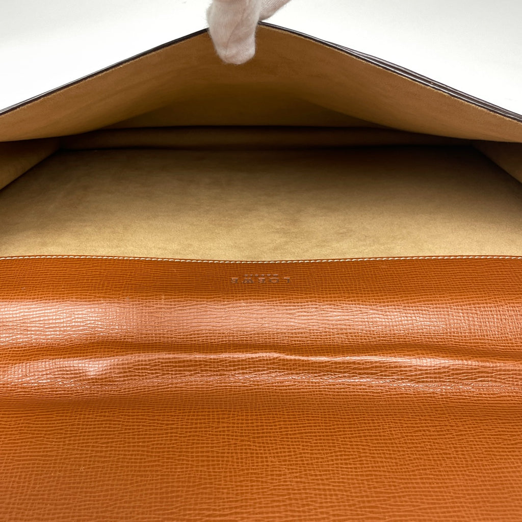 ロエベ アナグラム ビジネスバッグ ブリーフケース ビジネスバッグ レザー ブラウン メンズ 【中古】brbag