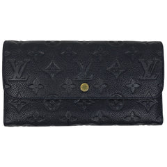 ルイ・ヴィトン ポルトフォイユ ヴィルトゥオーズ 札入れ 小銭入れ 二つ折り 長財布 モノグラムアンプラント アンフィニ(ネイビー) M60258 レディース 【中古】 brbag