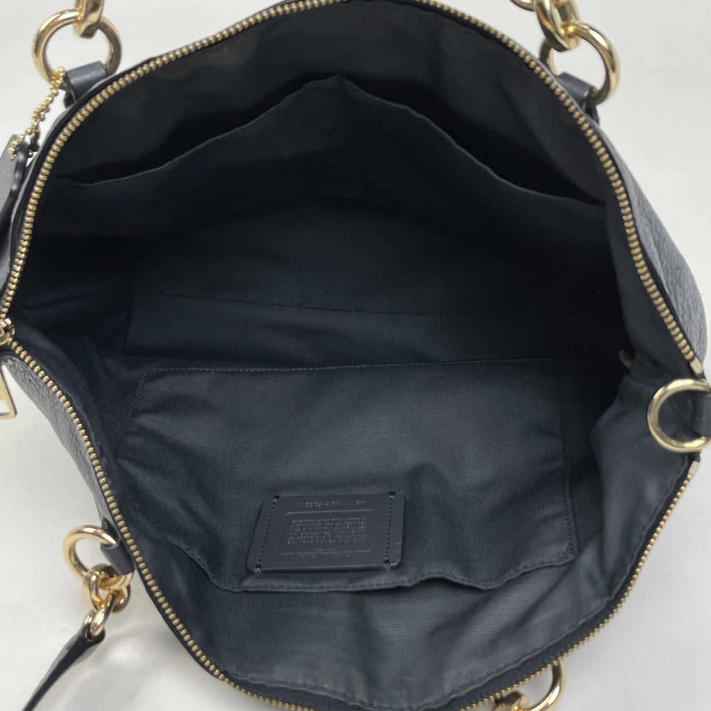 コーチ ロゴ トートバッグ 2WAY ショルダーバッグ ケルシー サッチェル トートバッグ レザー ダークグレー F26917 レディース 【中古】brbag