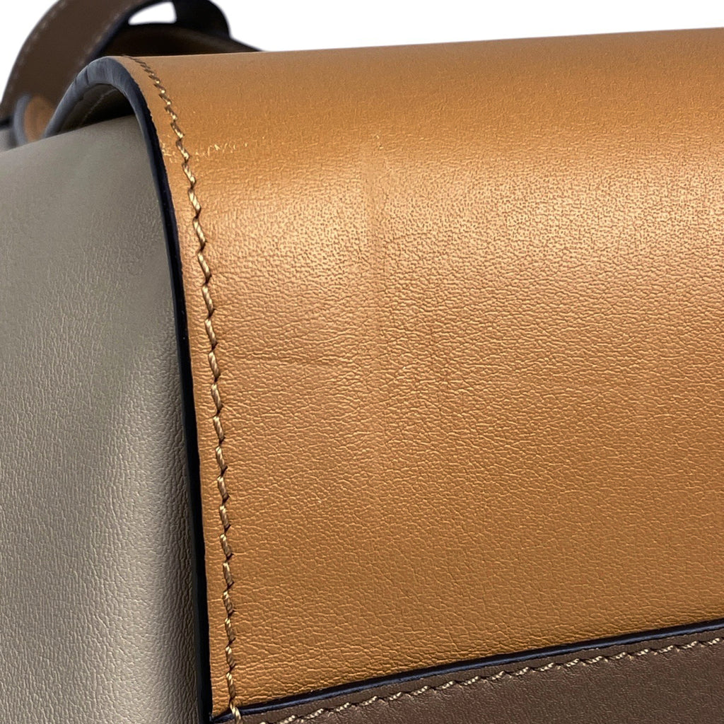 ロエベ ハンモック バッグ スモール 2WAY ショルダーバッグ アナグラム ハンドバッグ レザー ベージュ ブラウン レディース 【中古】brbag