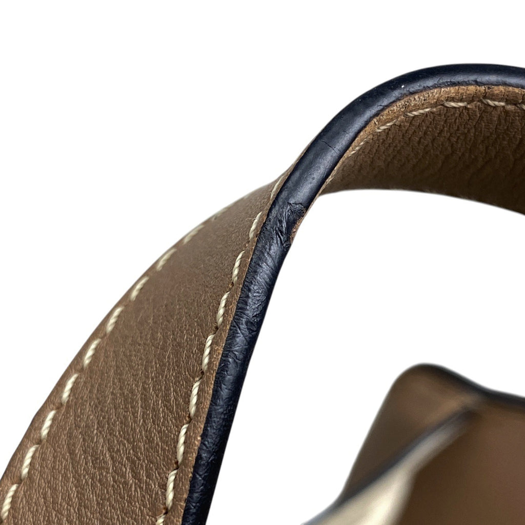 ロエベ ハンモック バッグ スモール 2WAY ショルダーバッグ アナグラム ハンドバッグ レザー ベージュ ブラウン レディース 【中古】brbag