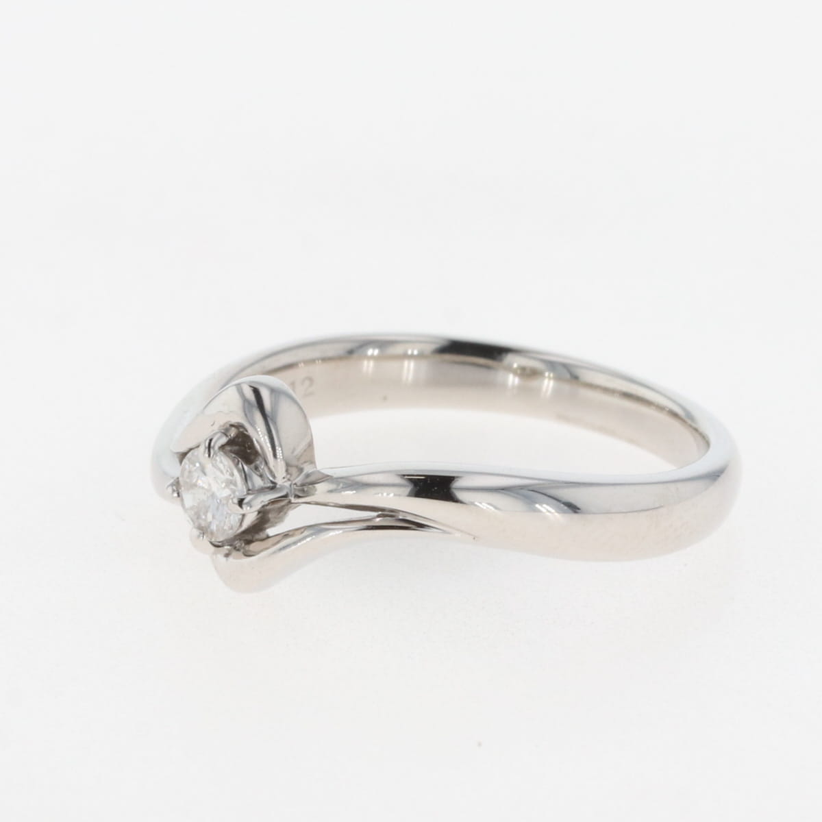 メレダイヤ デザインリング プラチナ 指輪 リング 12号 Pt900 ダイヤモンド レディース 【中古】 ラッピング可