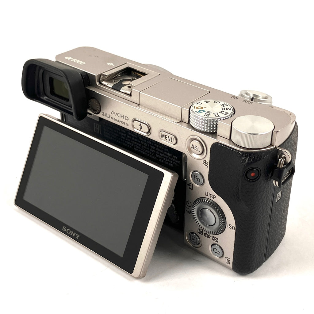 ソニー SONY α6000 パワーズームレンズキット ILCE-6000L S シルバー デジタル ミラーレス 一眼カメラ 【中古】
