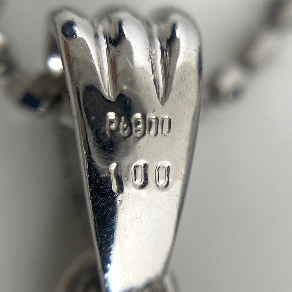 メレダイヤ デザインネックレス プラチナ ペンダント ネックレス Pt900 Pt850 ダイヤモンド レディース 【中古】nbjwl