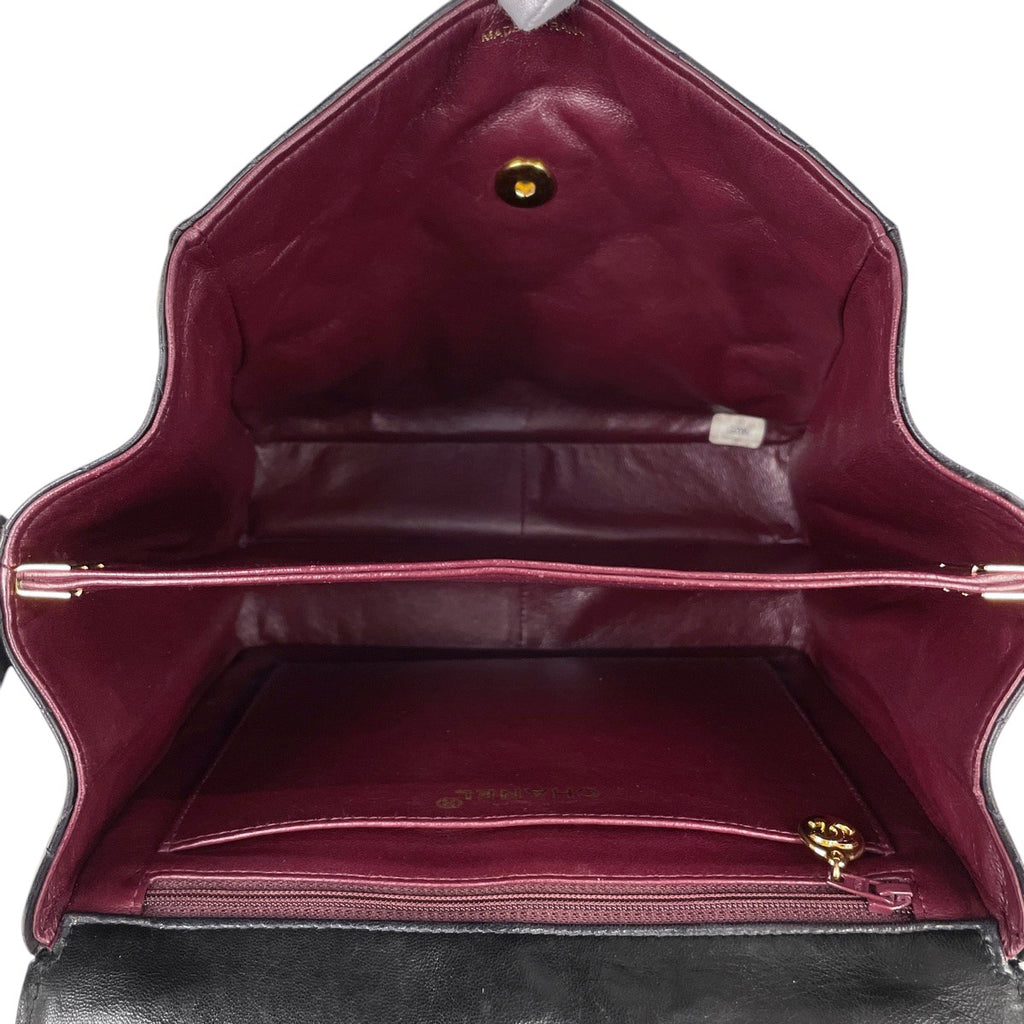 シャネル ココマーク ショルダーバッグ マトラッセ ハンドバッグ ショルダーバッグ レザー ブラック レディース 【中古】 brbag