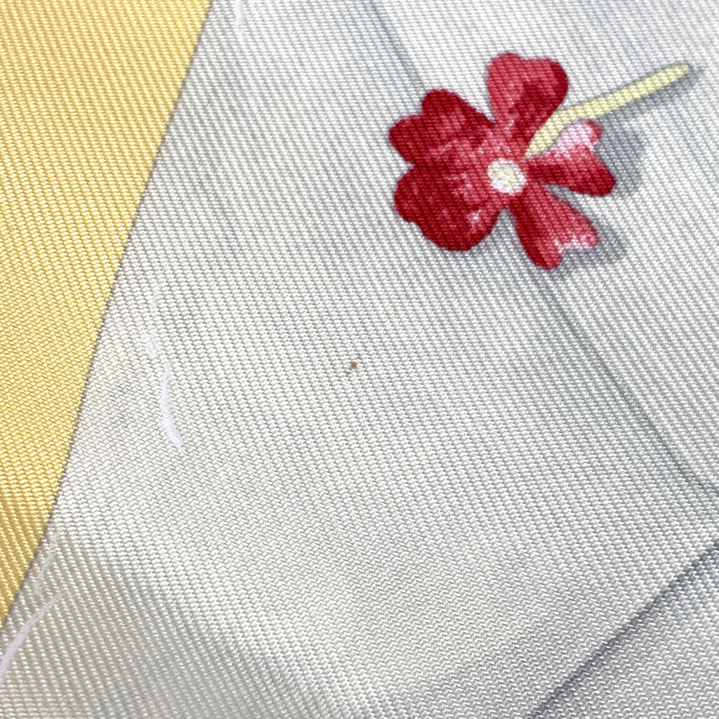 エルメス カレ90 Des fleurs pour le dire 花の手紙 スカーフ シルク イエロー マルチカラー レディース 【中古】brbag