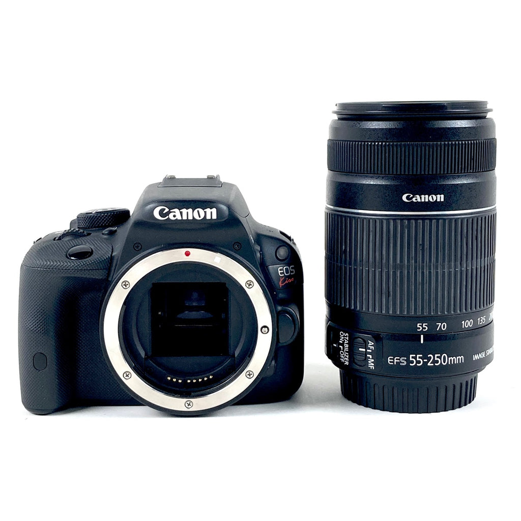 キヤノン Canon EOS Kiss X7 + EF-S 55-250mm F4-5.6 IS II デジタル 一眼レフカメラ 【中古】