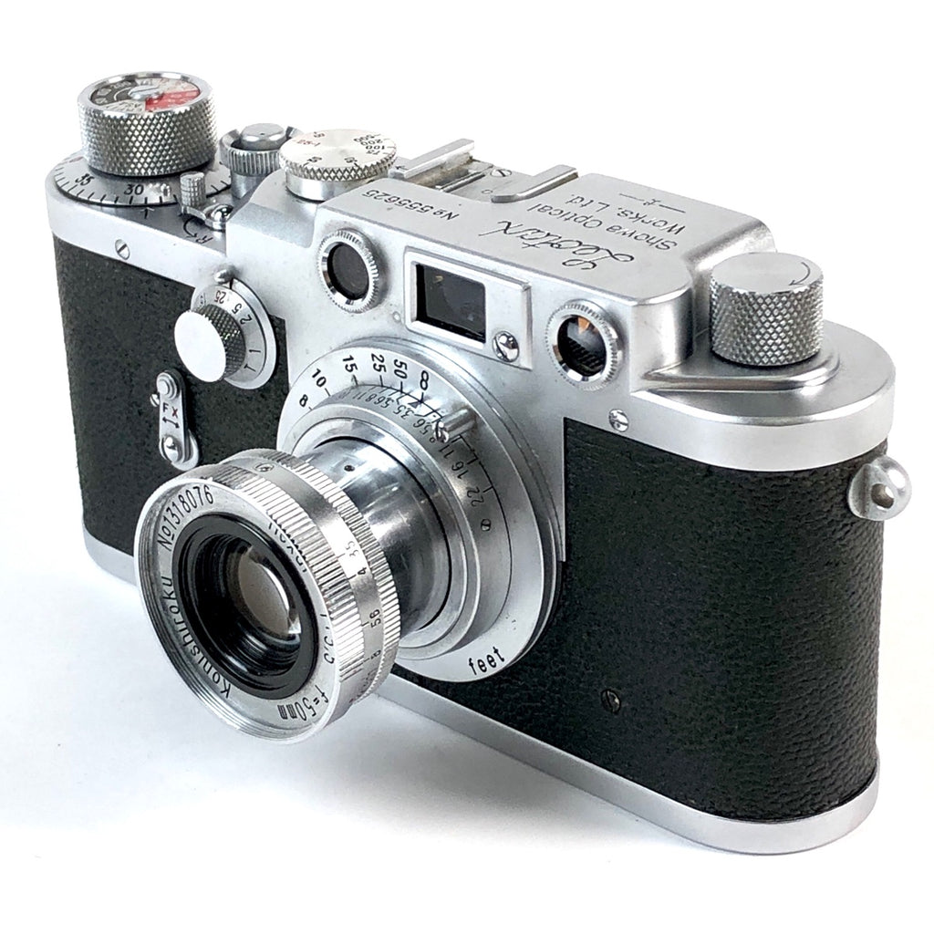 レオタックス LEOTAX F + Konishiroku HEXAR (L) 50mm F3.5 (沈胴) ［ジャンク品］ フィルム レンジファインダーカメラ 【中古】