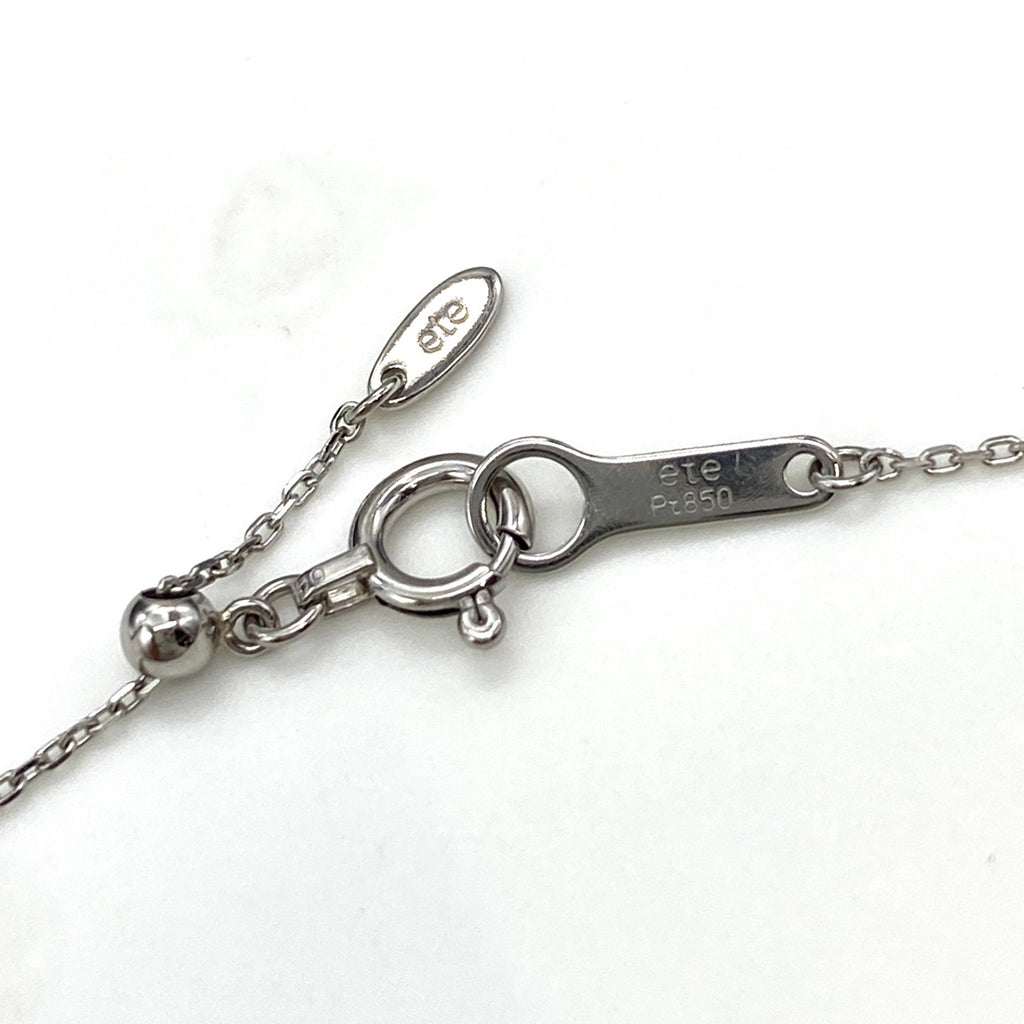 エテ メレダイヤ デザインブレスレット プラチナ 腕輪 ブレスレット Pt900 Pt850 ダイヤモンド レディース 【中古】brjwl