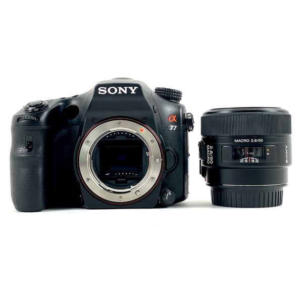 ソニー SONY α77 + SAL 50mm F2.8 MACRO［ジャンク品］ デジタル 一眼レフカメラ 【中古】