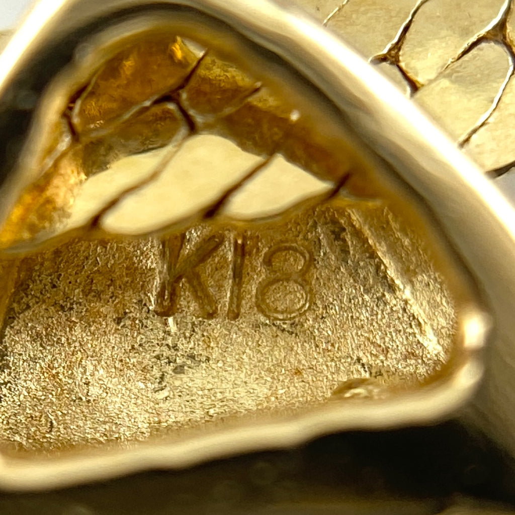 ダイヤモンド デザインネックレス YG イエローゴールド ネックレス K18 ダイヤモンド レディース 【中古】 
 ラッピング可