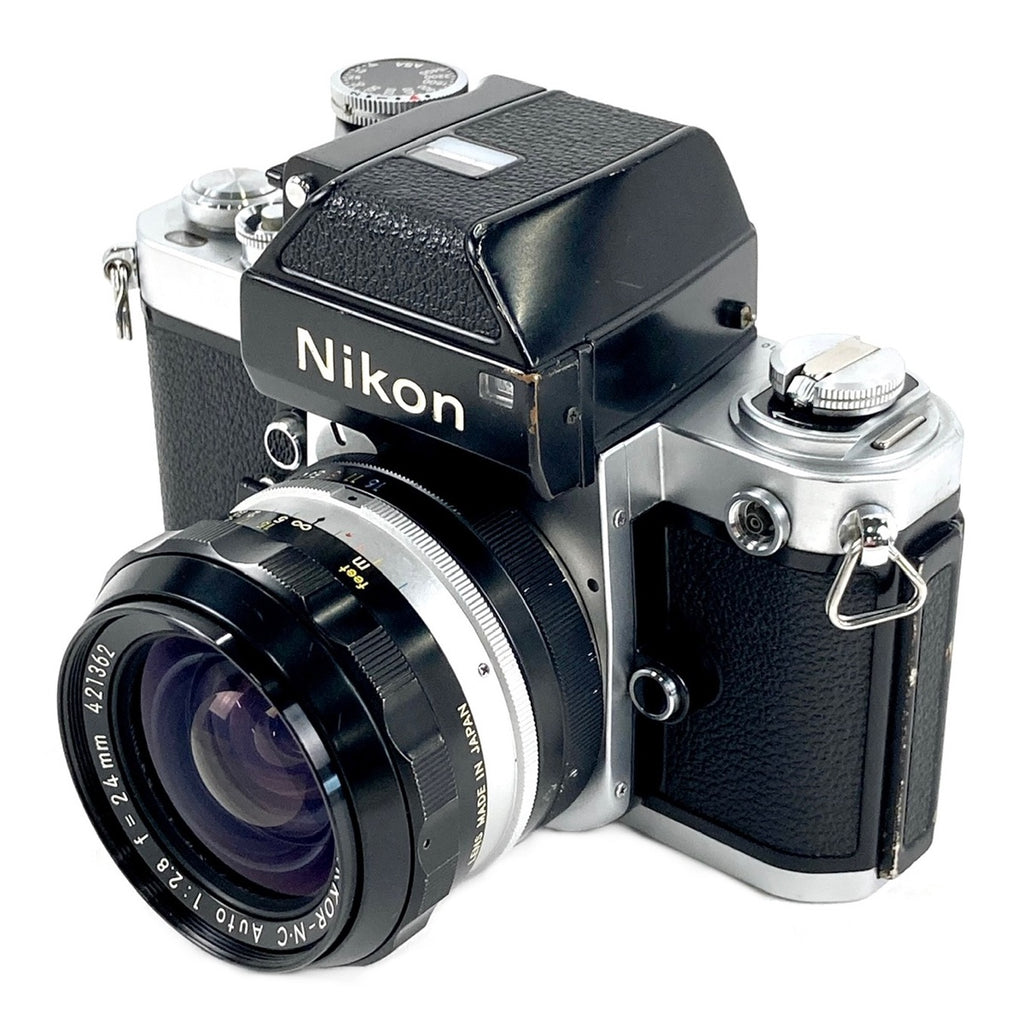 ニコン Nikon F2 フォトミック + NIKKOR-N.C Auto 24mm F2.8 非Ai フィルム マニュアルフォーカス 一眼レフカメラ 【中古】