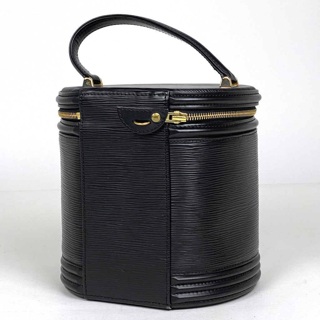 【ジャンク品】ルイ・ヴィトン カンヌ バニティバッグ ハンドバッグ 化粧ポーチ エピ ノワール(ブラック) M48032 レディース 【中古】 brbag