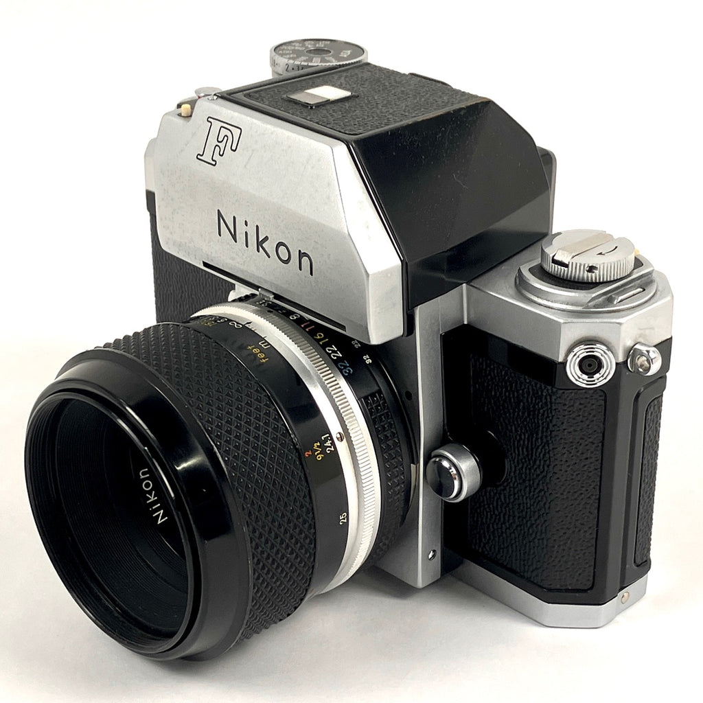 ニコン Nikon F フォトミック TN シルバー＋Micro-NIKKOR-P Auto 55mm F3.5 フィルム マニュアルフォーカス 一眼レフカメラ 【中古】