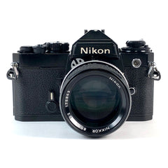 ニコン Nikon FE + Ai NIKKOR 85mm F2 ［ジャンク品］ フィルム マニュアルフォーカス 一眼レフカメラ 【中古】