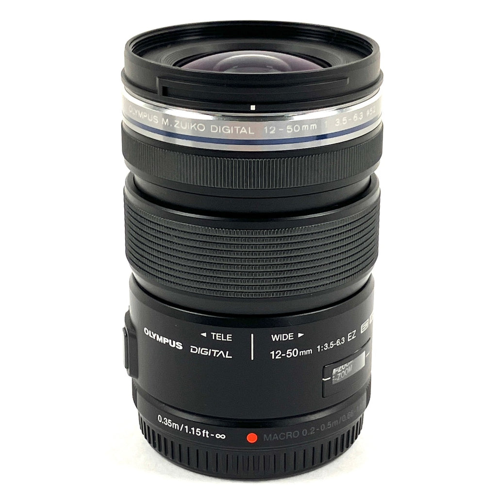 オリンパス OLYMPUS M.ZUIKO DIGITAL ED 12-50mm F3.5-6.3 EZ ブラック 一眼カメラ用レンズ（オートフォーカス） 【中古】