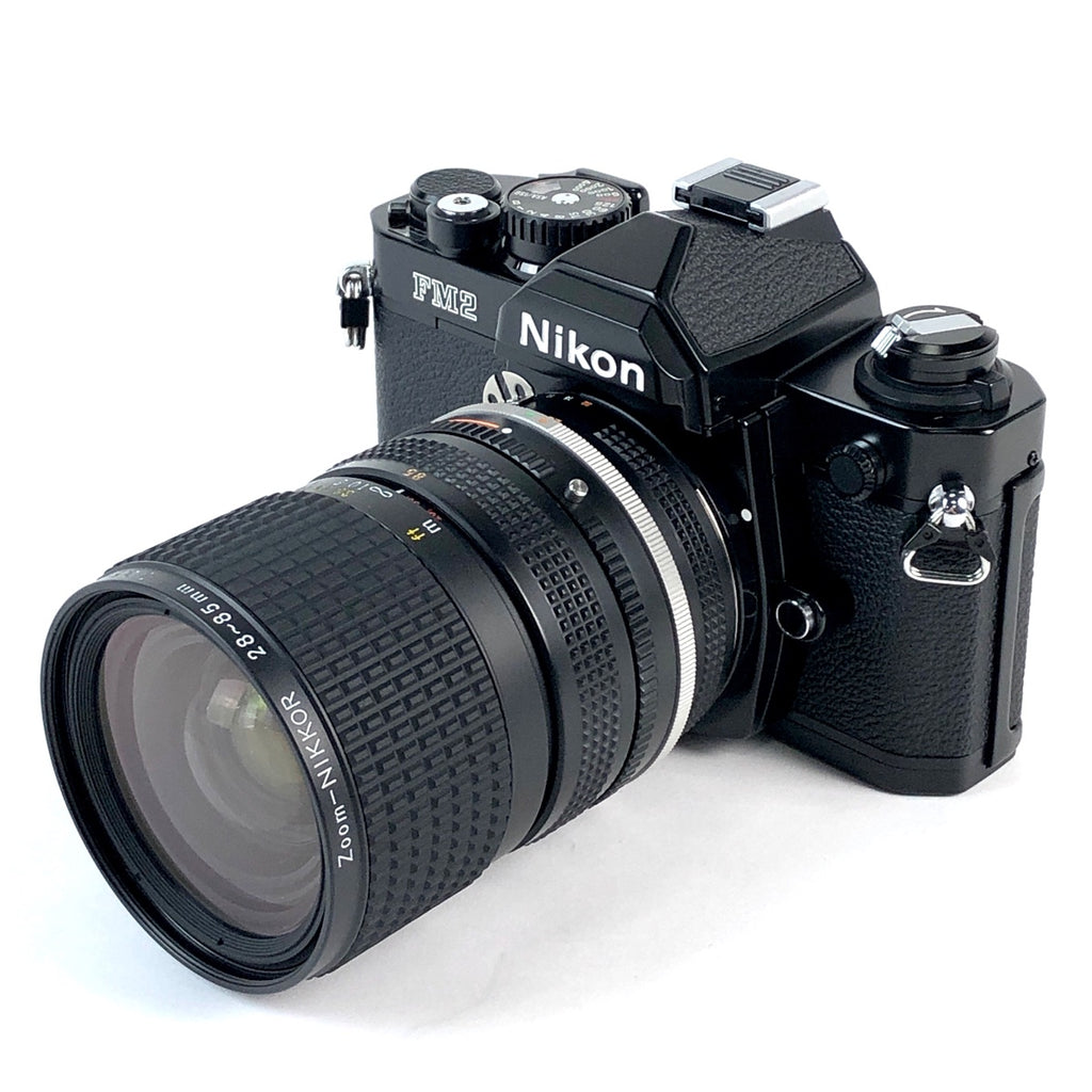 ニコン Nikon NEW FM2 ブラック ＋ Ai-S NIKKOR 28-85mm F3.5-4.5 フィルム マニュアルフォーカス 一眼レフカメラ 【中古】