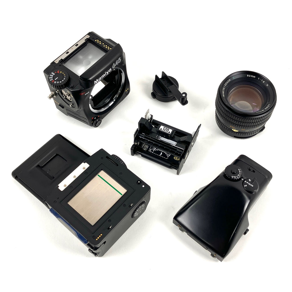 マミヤ Mamiya 645PRO (AE) + 80mm 中判カメラ 【中古】