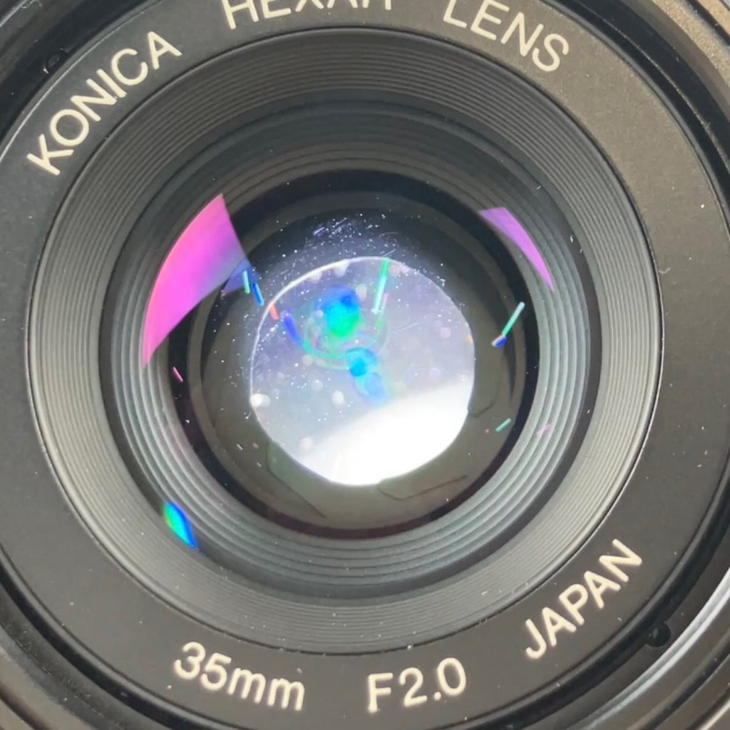 コニカ KONICA HEXAR ブラック フィルム コンパクトカメラ 【中古】