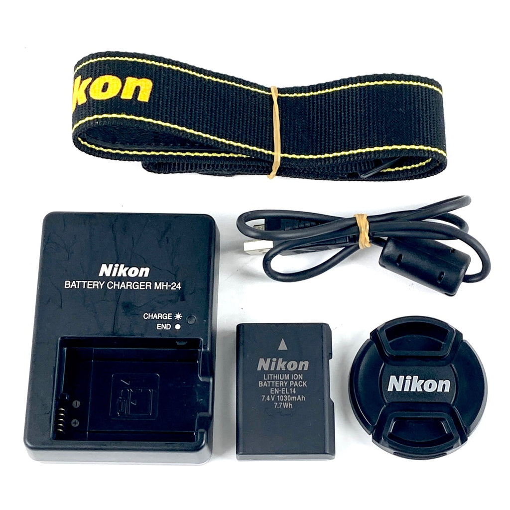 ニコン Nikon D3200 レンズキット ブラック デジタル 一眼レフカメラ 【中古】