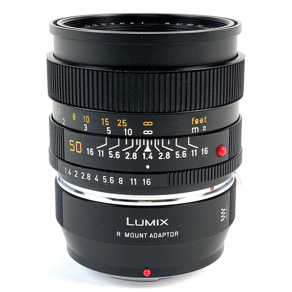 バイセル公式】ライカ LEICA SUMMILUX-R 50mm F1.4 ズミルックス 3CAM ＋ Rマウントアダプター DMW-MA3R  一眼カメラ用レンズ（マニュアルフォーカス） 【中古】 - バイセルブランシェ