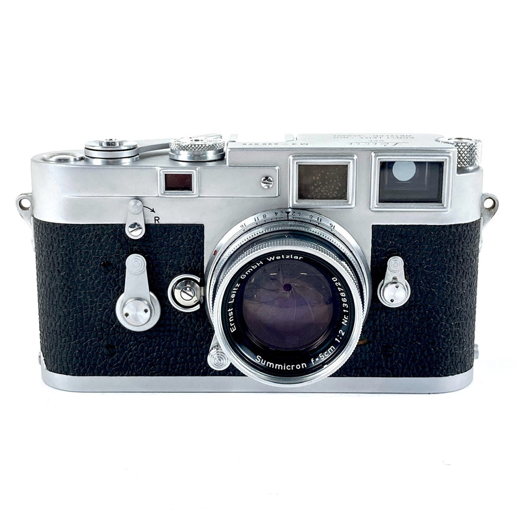 ライカ LEICA M3 ダブルストローク シルバー + SUMMICRON 50mm F2 ズミクロン 沈胴 Mマウント フィルム レンジファインダーカメラ 【中古】