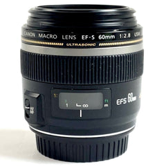 キヤノン Canon EF-S 60mm F2.8 MACRO USM 一眼カメラ用レンズ（オートフォーカス） 【中古】