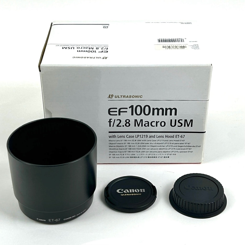 キヤノン Canon EF 100mm F2.8 MACRO USM 一眼カメラ用レンズ（オートフォーカス） 【中古】